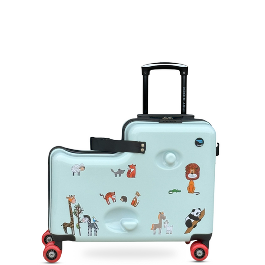 2025 Ride-on Suitcase for Kids (Green Safari)