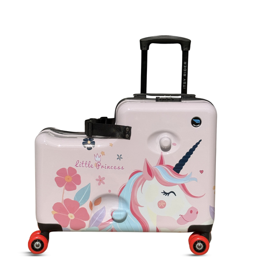 Cegali Itsy Rider Kids Ride-on Suitcase with Spinner Wheels (Pink Unicorn)